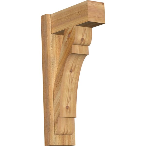 Ekena Millwork Olympic Block Rough Sawn Outlooker, Western Red Cedar, 6"W x 14"D x 26"H OUT06X14X26OLY05RWR - main